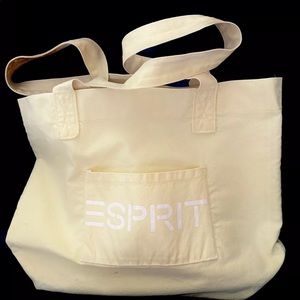 ESPRIT vintage canvas tote bag
